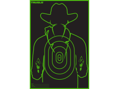 TRUGLO Tru-See Splatter Gunslinger Paper Targets, 6 Pack (Black/Green)