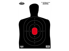 Birchwood Casey Dirty Bird 12x18 Silhouette Splattering Targets, 100 Pack (Black/Red)